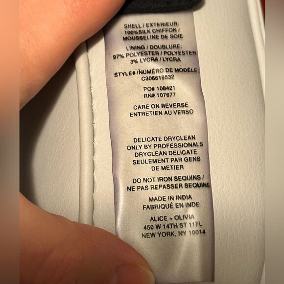 Alice + Olivia Gabby Beaded Silk Blouson Mini Tank Dress Black and Green Medium - Picture 7 of 7